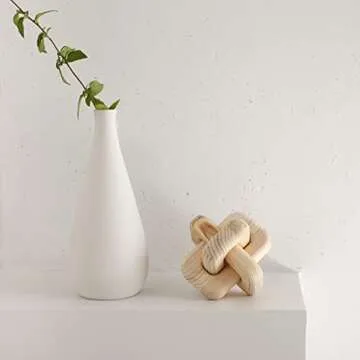 Katha Wood Chain Link Decor - Elegant Home Accent Piece