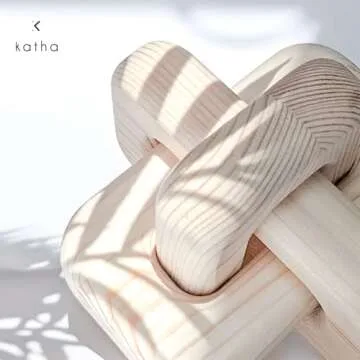 Katha Wood Chain Link Decor - Elegant Home Accent Piece