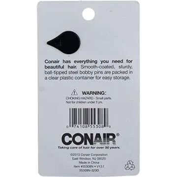 Conair Color Match Bobby Pins in Brown for Stylish Hair Care