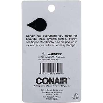 Conair Color Match Bobby Pins, Brown