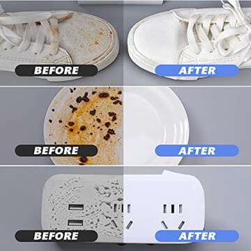 Melamine Sponge, 100Pack Magic Sponge Eraser, Multi-Functional Household Kitchen Cleaning Sponge, Non-Scratch Scrub Sponge Pads for Bathroom, Bathtub, Sink, Furniture, Car, Walls, Shoes