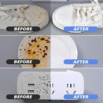 Melamine Sponge, 100Pack Magic Sponge Eraser, Multi-Functional Household Kitchen Cleaning Sponge, Non-Scratch Scrub Sponge Pads for Bathroom, Bathtub, Sink, Furniture, Car, Walls, Shoes