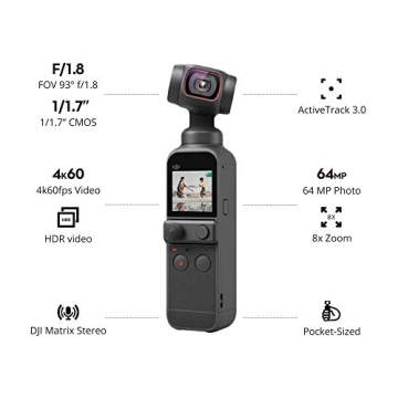 DJI Pocket 2 Portable Camera with 4K Video for Vloggers