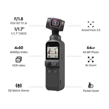 DJI Pocket 2 Portable Camera with 4K Video for Vloggers