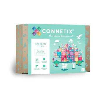 Connetix Magnetic Tiles Creative Pack - 120 Colorful Pieces