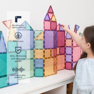 Connetix Magnetic Tiles Creative Pack - 120 Colorful Pieces