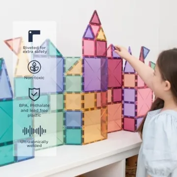 Connetix Magnetic Tiles Creative Pack - 120 Colorful Pieces