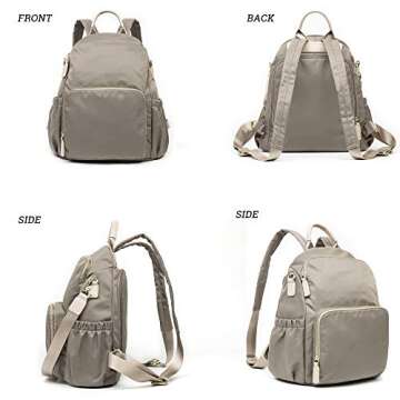 Backpack for Women, School Student College Business Travel Backpack Diaper Bag Waterproof Nylon Anti-theft Backpack