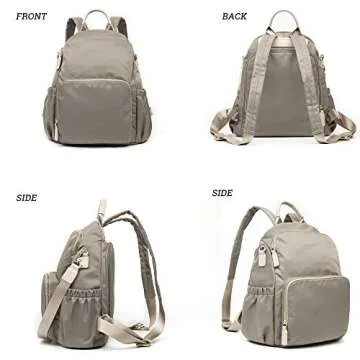 Backpack for Women, School Student College Business Travel Backpack Diaper Bag Waterproof Nylon Anti-theft Backpack