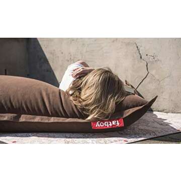 Fatboy The Original Stonewashed Bean Bag Chair - Taupe Extra Large