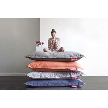 Fatboy Large Stonewashed Bean Bag Chair for Relaxation