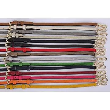 LIVE UP Genuine Leather Purse Strap for Crossbody Bags