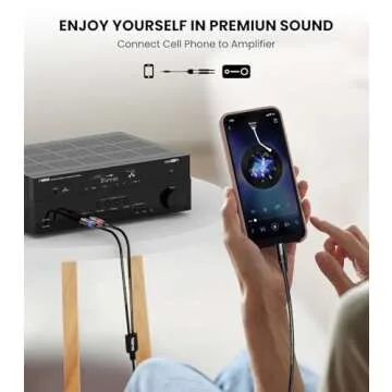 Tisino 1/8 to 1/4 Stereo Cable - High Fidelity Sound Solution