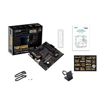 ASUS TUF Gaming A520M-PLUS (WiFi) AMD AM4 (3rd Gen Ryzen™) microATX Motherboard (M.2 Support, 802.11ac Wi-Fi, DisplayPort, HDMI, D-Sub, USB 3.2 Gen 1 Type-A and Aura Addressable Gen 2 headers)