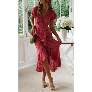 ZESICA Bohemian Floral Maxi Dress for Any Occasion