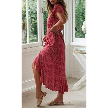 ZESICA Bohemian Floral Maxi Dress for Any Occasion