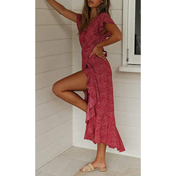 ZESICA Bohemian Floral Maxi Dress for Any Occasion