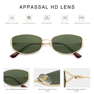 Stylish Appassal Retro Oval Sunglasses for Every Occasion