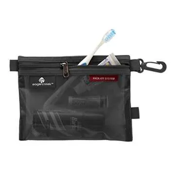 Eagle Creek Pack-It Original Suitcase Organizer Bags Set (3pcs) Made from Durable Water-Repellent Ripstop Fabric for Dry, Secure, Slim Packing, Black