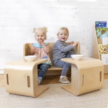 ECR4Kids Premium Bentwood Kids Table and Chair Set