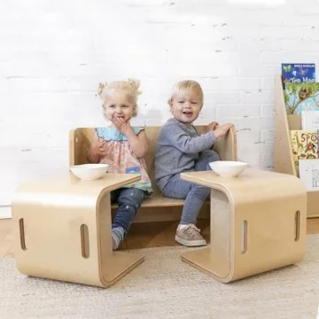 ECR4Kids Premium Bentwood Kids Table and Chair Set