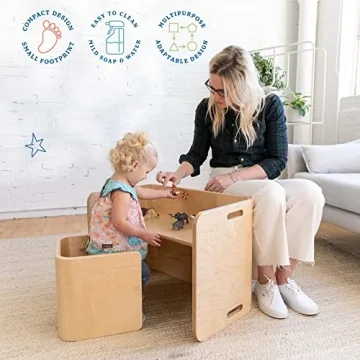 ECR4Kids Premium Bentwood Kids Table and Chair Set