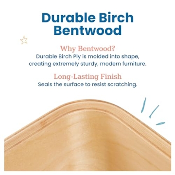 ECR4Kids Premium Bentwood Kids Table and Chair Set