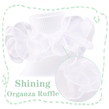 Elegant Girls Ruffle Lace Socks for Every Occasion