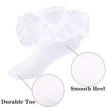 Elegant Girls Ruffle Lace Socks for Every Occasion