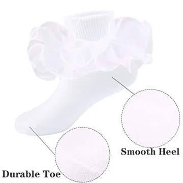 Elegant Girls Ruffle Lace Socks for Every Occasion