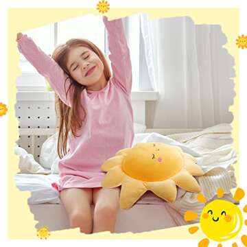 Juexica Sun Pillow Set - Plush Comfort for All Ages