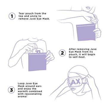 Instant Relief Lavender Steam Eye Mask | Juve Naturals