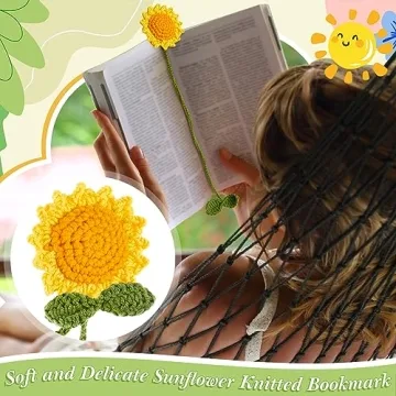 Handmade Flower Bookmark Set for Book Lovers