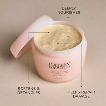 COLLEEN ROTHSCHILD Quench & Shine Restorative Mask | Deeply Nourishing Conditioning Treatment | Colo...