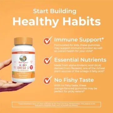 Vegan Omega-3 Gummies for Kids Sugar-Free Immune Support