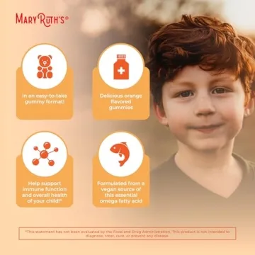 Vegan Omega-3 Gummies for Kids Sugar-Free Immune Support