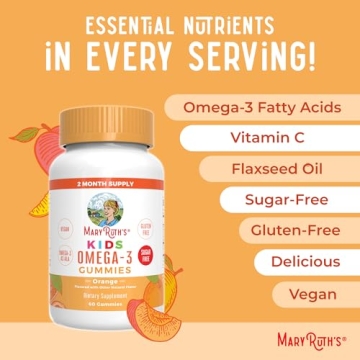 Vegan Omega-3 Gummies for Kids Sugar-Free Immune Support