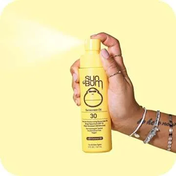 Sun Bum Original SPF 30 Sunscreen Oil, Vegan and Hawaii 104 Act Compliant (Octinoxate & Oxybenzone Free) Broad Spectrum Moisturizing UVA/UVB Glowing Sunscreen Lotion with Vitamin E, 5 oz, 2 Pack