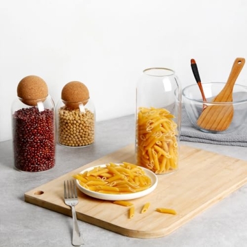 NUTRIUPS Glass Jar Set for Stylish Home Storage