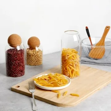 NUTRIUPS Glass Jar Set for Stylish Home Storage