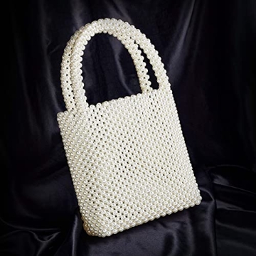 Grandxii Pearl Clutch Purse - Chic White Handbag for All