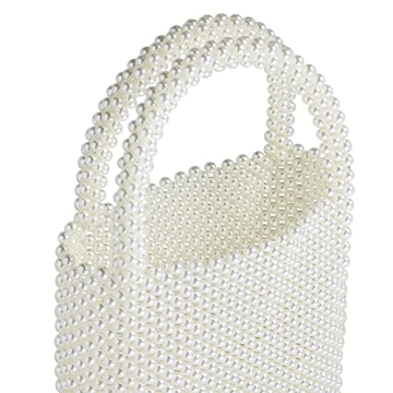 Grandxii Pearl Clutch Purse - Chic White Handbag for All