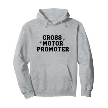 PT Physical Therapy Gross Motor Promoter - Black Pullover Hoodie