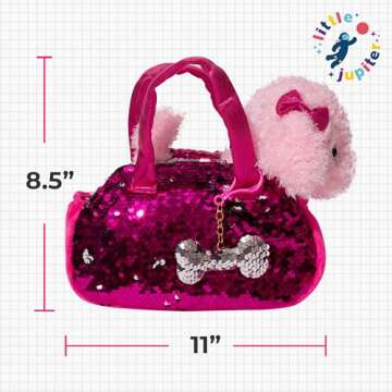 Little Jupiter Pet Plush Set with Sequins for Kids