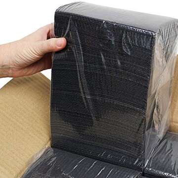 Dental Bibs Sheets - Black Disposable Tattoo Table Covers, 125pcs