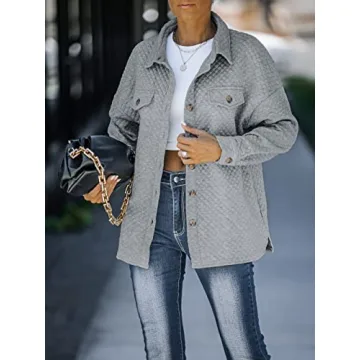 Stylish ZESICA Women's Lightweight Shacket for All Seasons