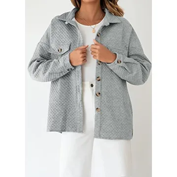 Stylish ZESICA Women's Lightweight Shacket for All Seasons