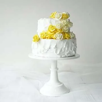 Elegant 10 Inch White Cake Stand for All Occasions