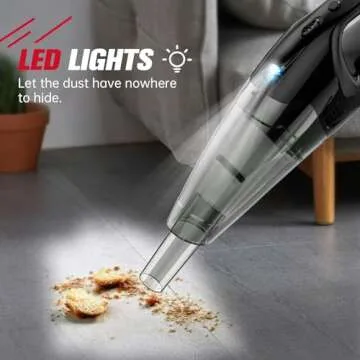 BSRCO Cordless Handheld Vacuum Cleaner with USB Charge and LED