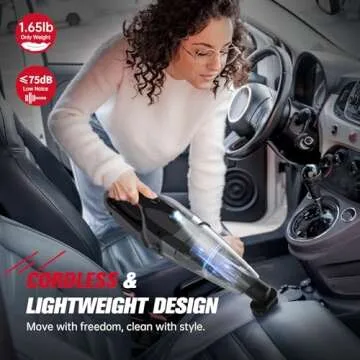 BSRCO Cordless Handheld Vacuum Cleaner with USB Charge and LED